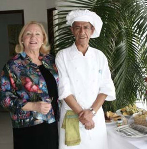 Chef Carlos at Casa Azul Profundo