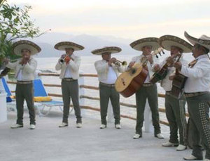 Mariachis at Casa Azul Profundo