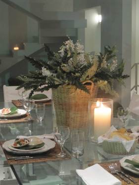 Dining Table set fir Dinner with Candles/First Floor