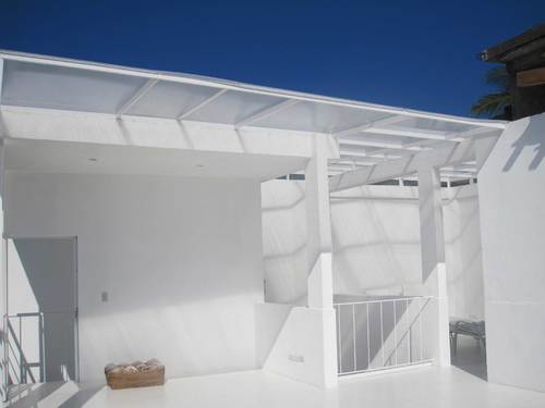 Roof Terrace Entrance and Roof over Patio
