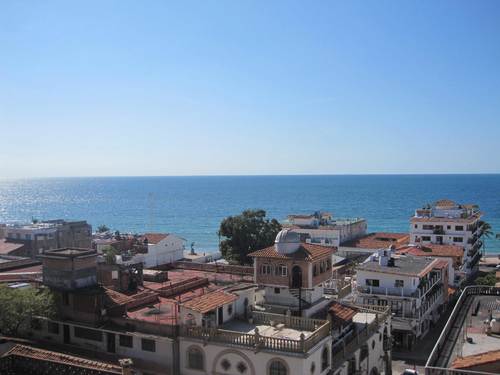 View over Puerto Vallarta from Roof Terrace